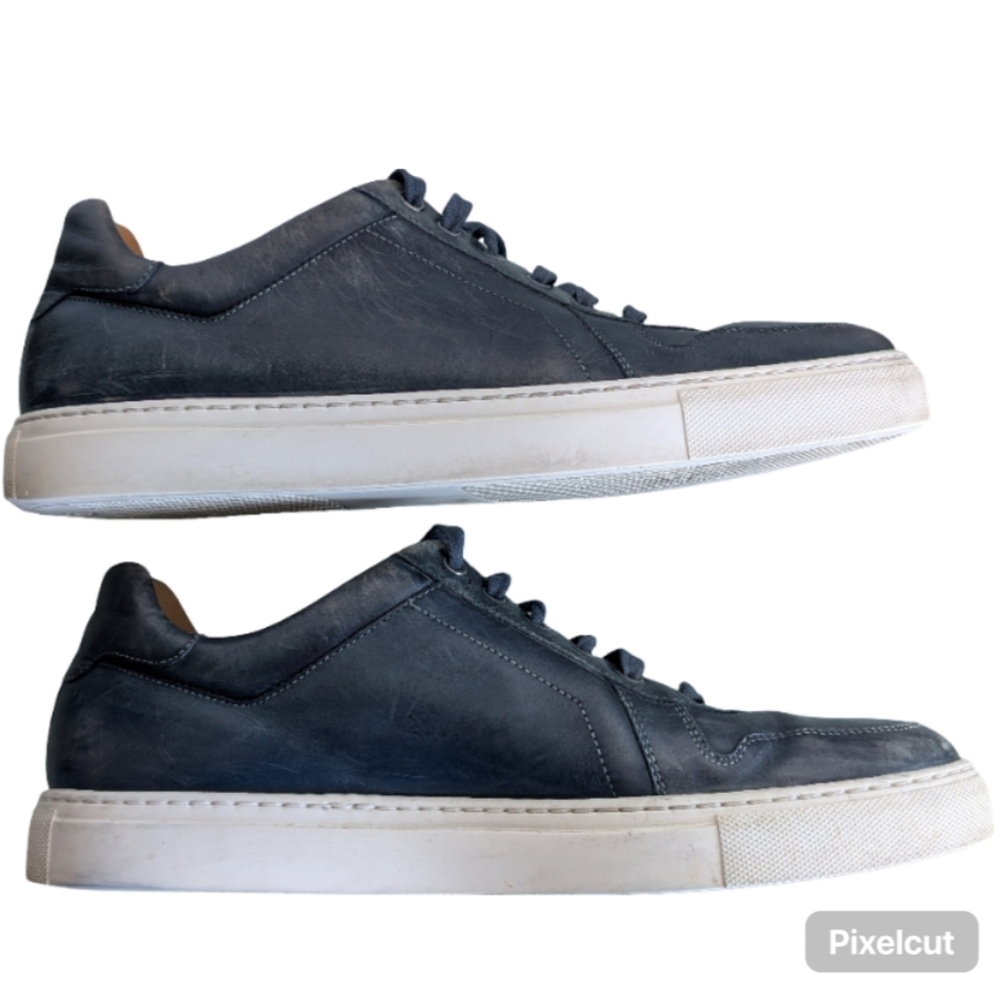 Magnanni Bobbi Men's Sneakers Size 10.5 Ombre Blue Leather Casual Shoes - Picture 8 of 14